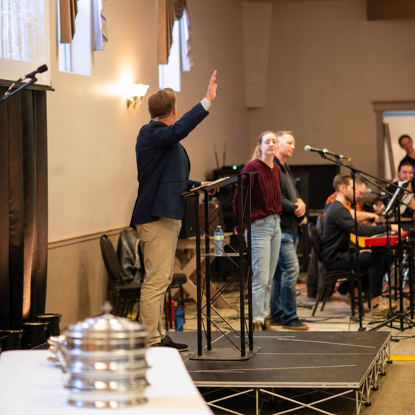 Preaching in service