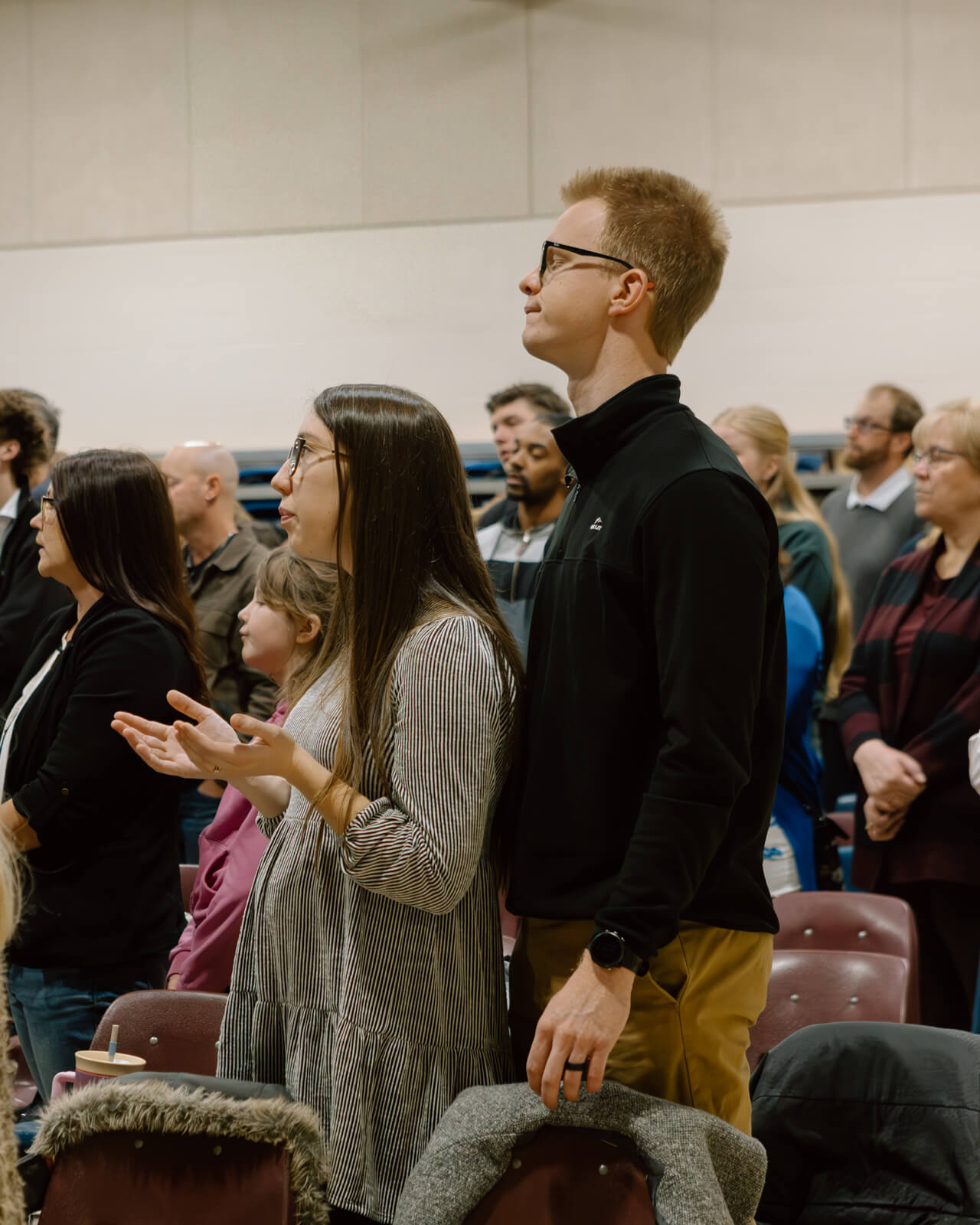 Worship service begins