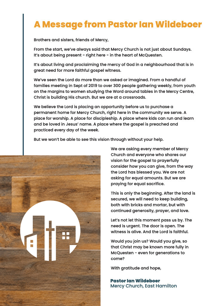 Building Foundations, Restoring Hope - Campaign 14
