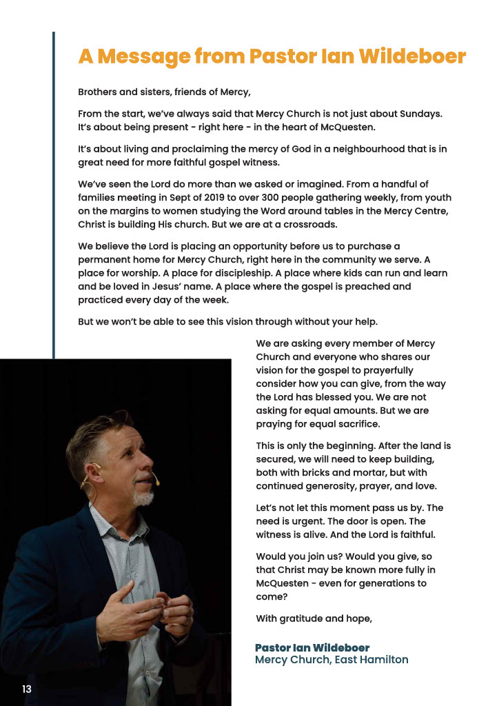 Building Foundations, Restoring Hope - Campaign 14
